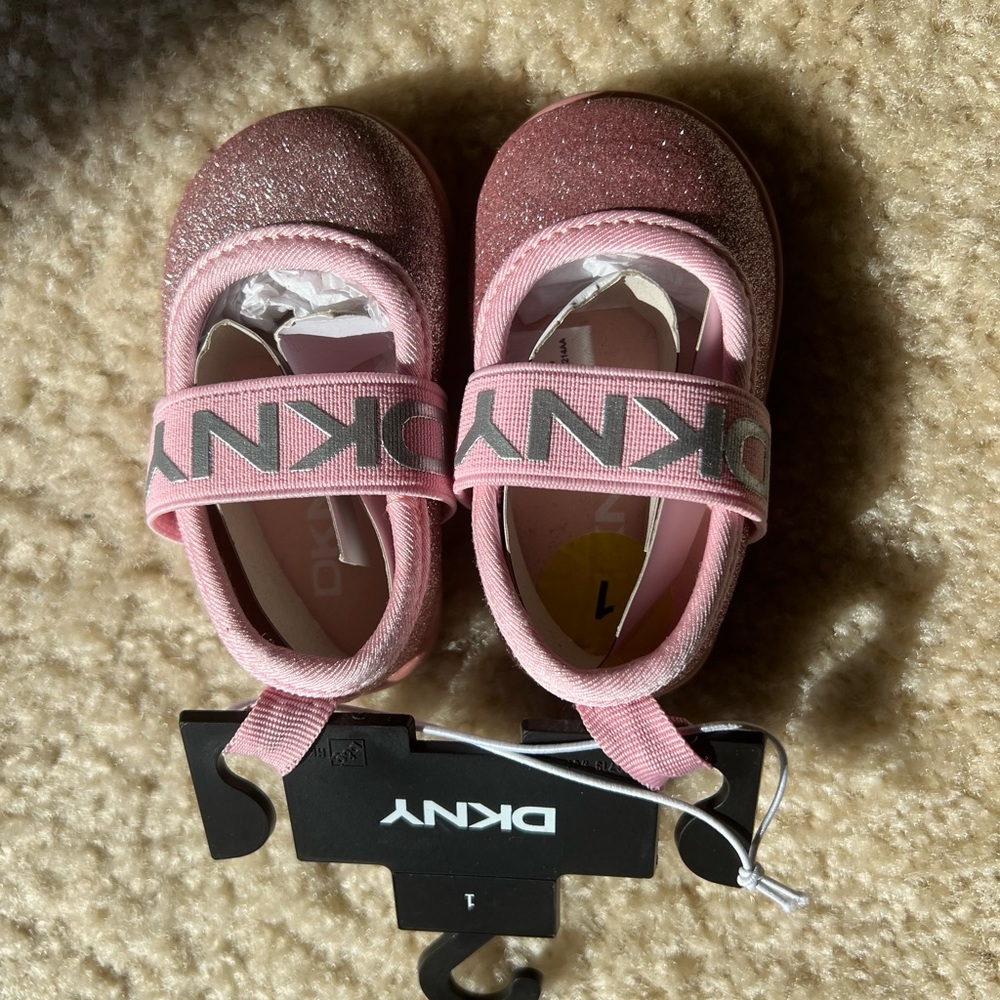 Babygirl Pink DKNY shoes: BRAND NEW w/ tag!